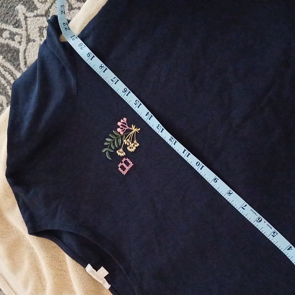 Barbour Lovell cotton Logo embroidered long sleeve navy shirt 12 top - Picture 8 of 13
